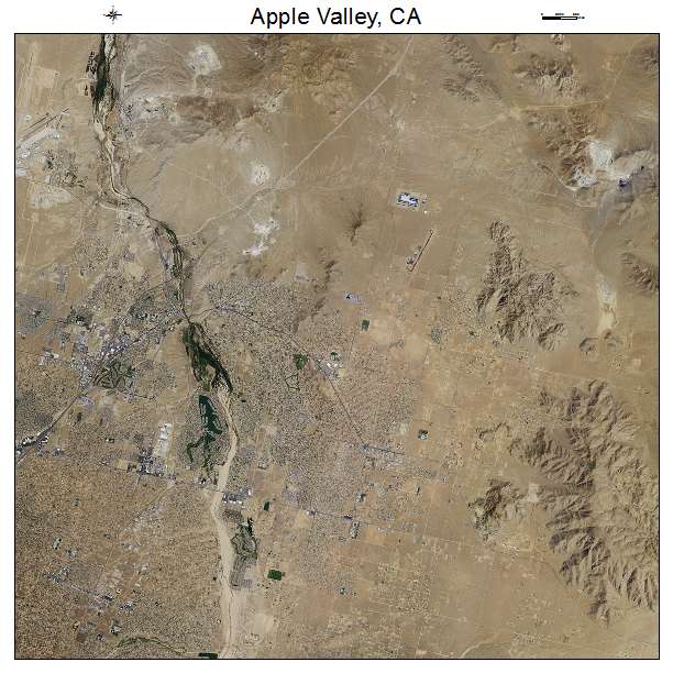 Apple Valley, CA air photo map
