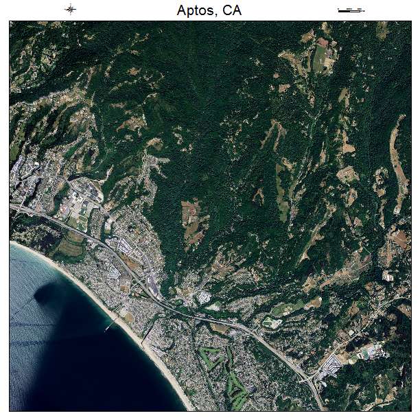 Aptos, CA air photo map