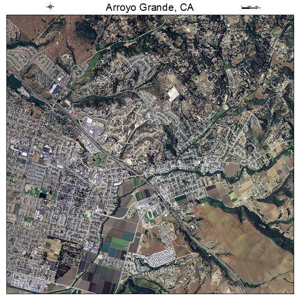Arroyo Grande, CA air photo map