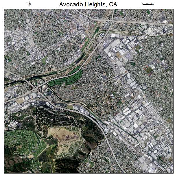 Avocado Heights, CA air photo map