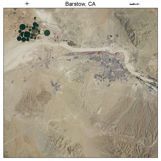 Barstow, CA air photo map