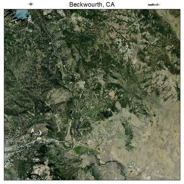 Beckwourth, CA air photo map