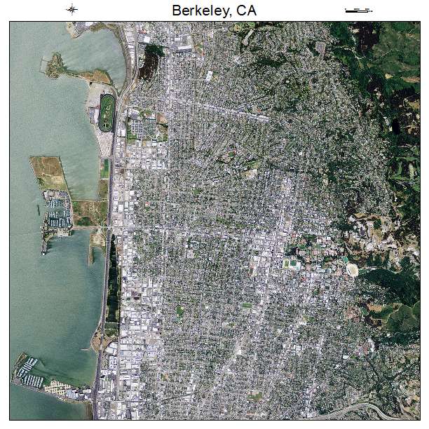Berkeley, CA air photo map