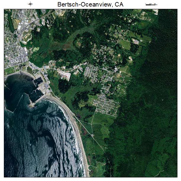 Bertsch Oceanview, CA air photo map