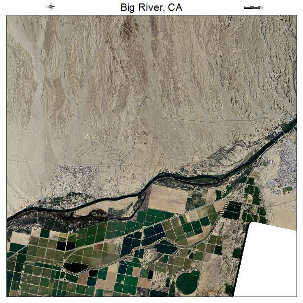Big River, CA air photo map