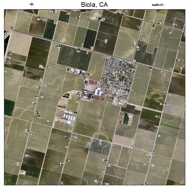 Biola, CA air photo map