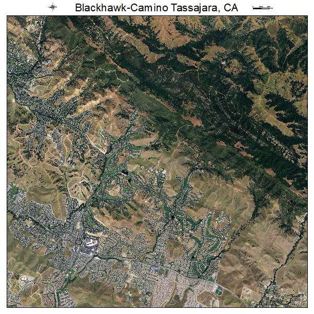 Blackhawk Camino Tassajara, CA air photo map