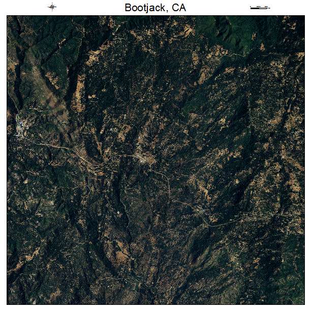 Bootjack, CA air photo map