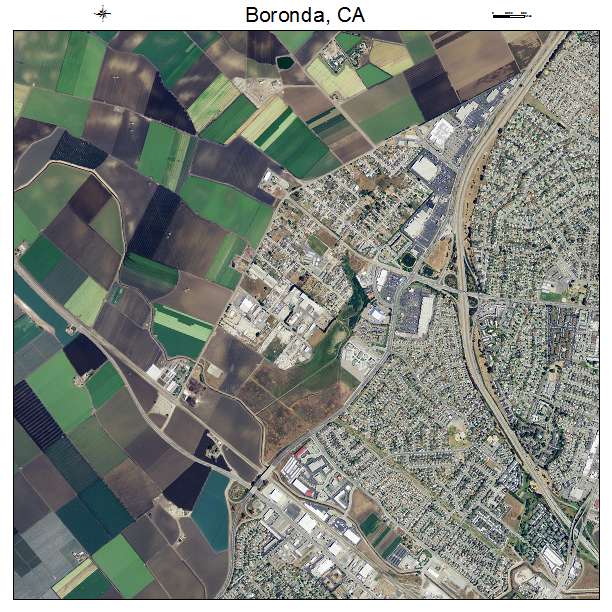 Boronda, CA air photo map