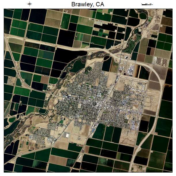 Brawley, CA air photo map