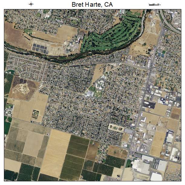 Bret Harte, CA air photo map