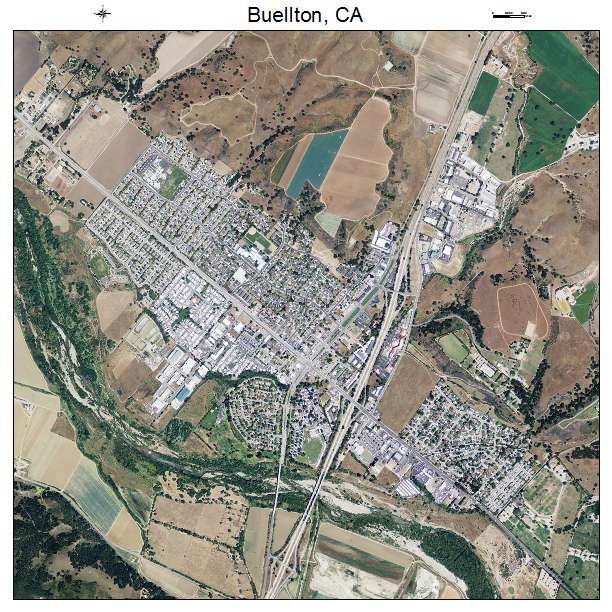 Buellton, CA air photo map