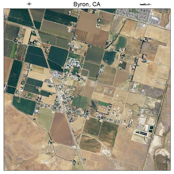 Byron, CA air photo map