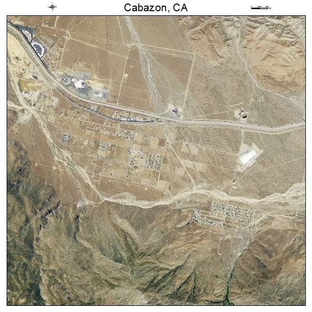Cabazon, CA air photo map