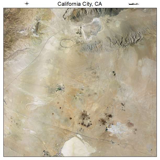 California City, CA air photo map