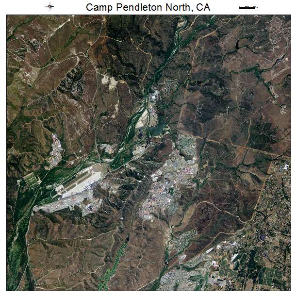 Camp Pendleton North, CA air photo map