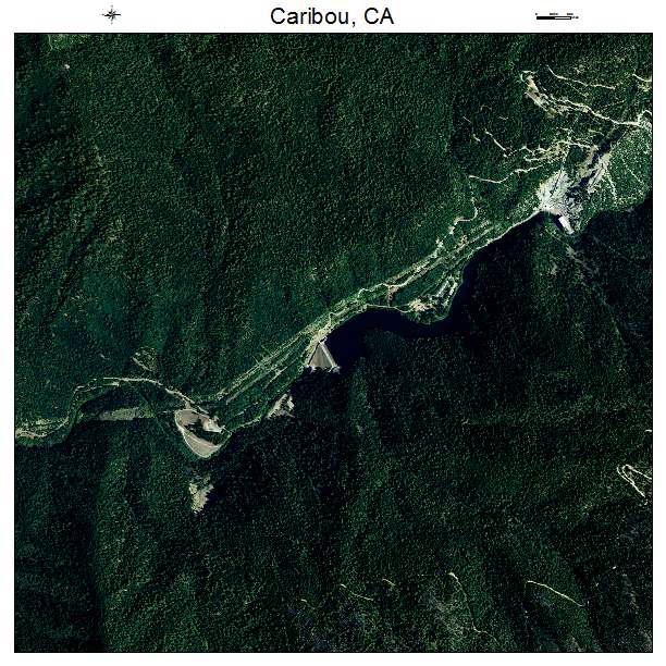Caribou, CA air photo map