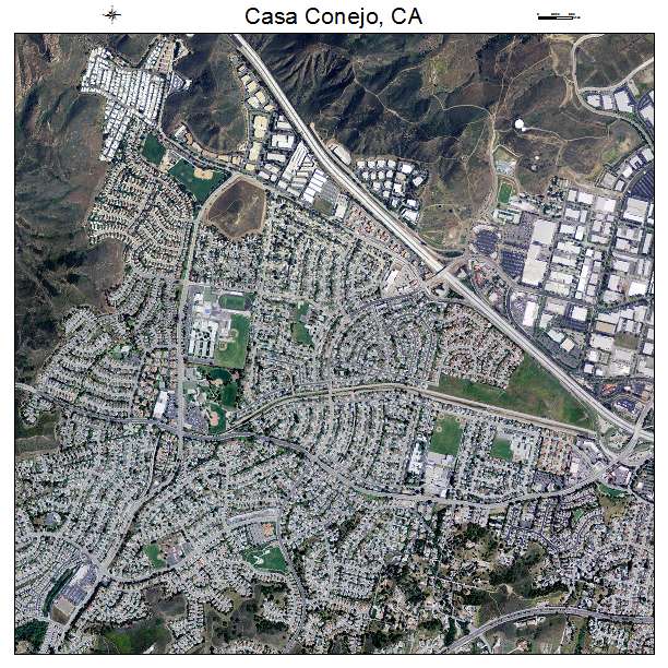 Casa Conejo, CA air photo map
