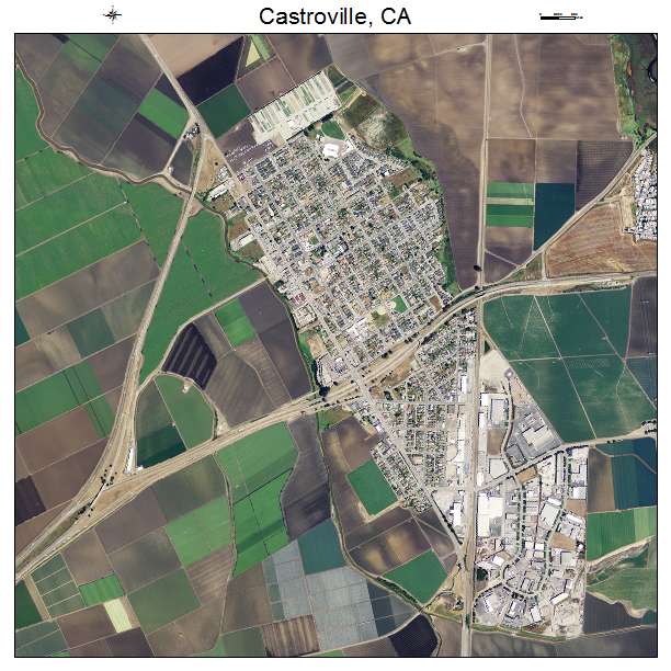 Castroville, CA air photo map