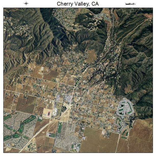 Cherry Valley, CA air photo map