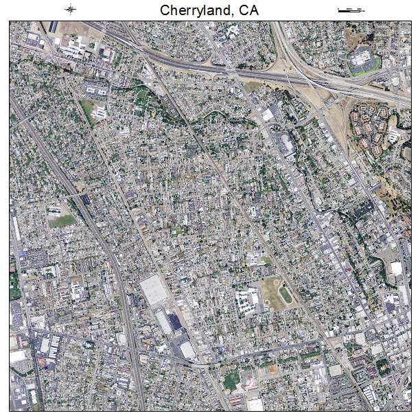 Cherryland, CA air photo map