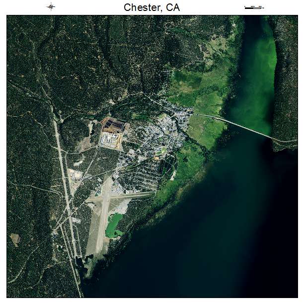 Chester, CA air photo map