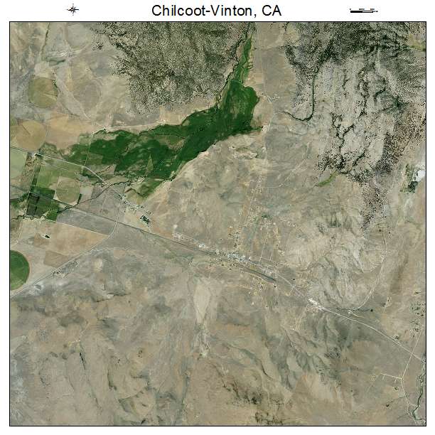 Chilcoot Vinton, CA air photo map