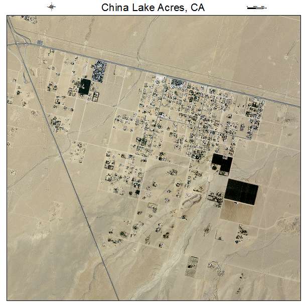 China Lake Acres, CA air photo map