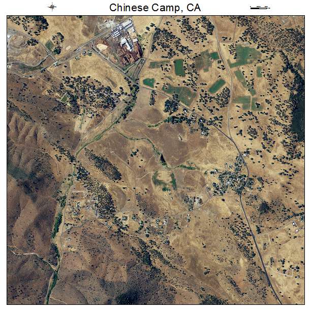 Chinese Camp, CA air photo map
