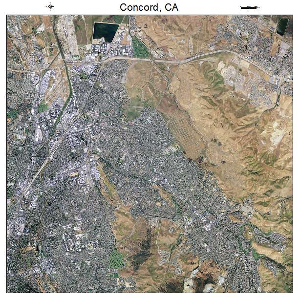 Concord, CA air photo map