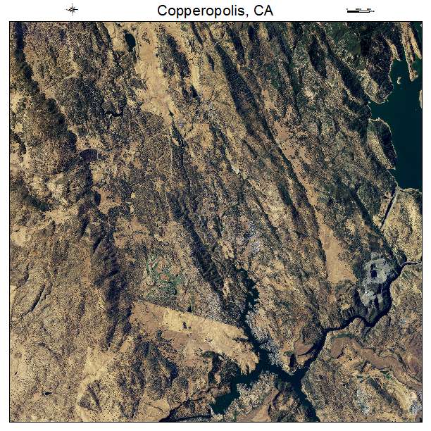 Copperopolis, CA air photo map