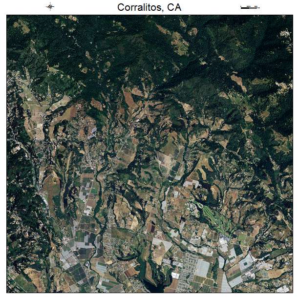 Corralitos, CA air photo map