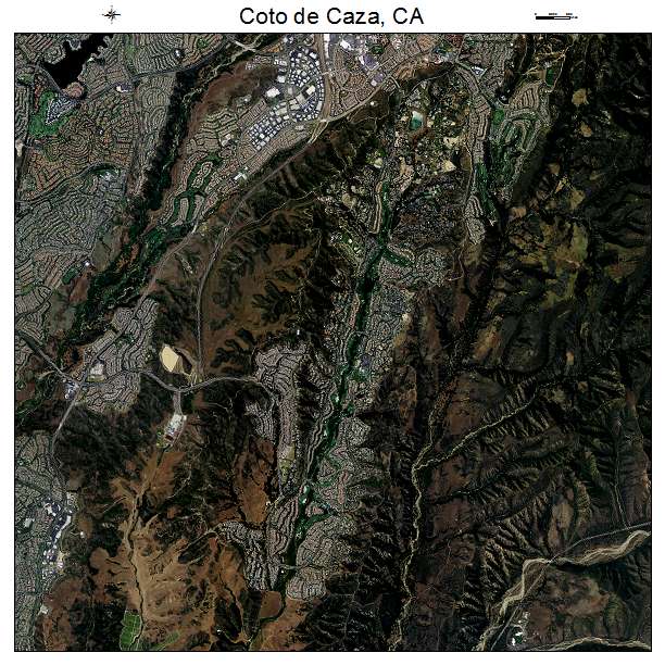 Coto de Caza, CA air photo map