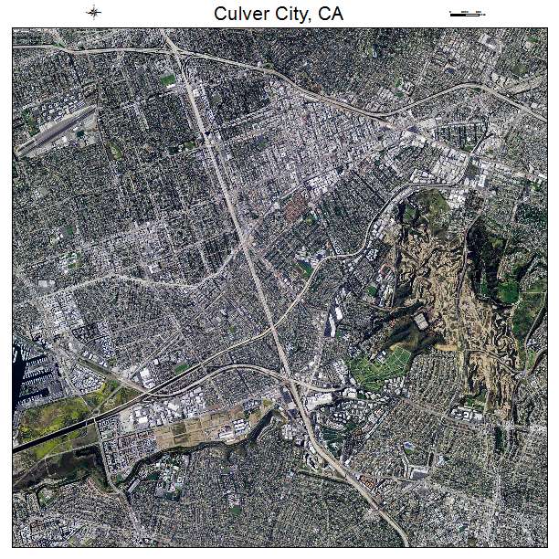Culver City, CA air photo map