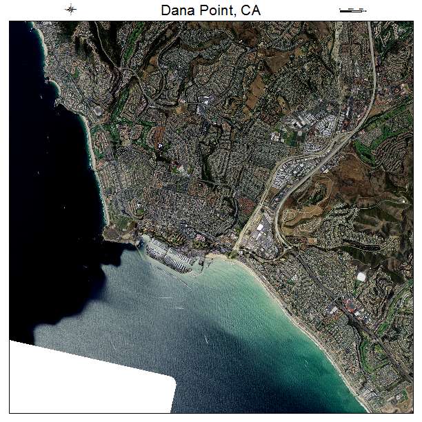 Dana Point, CA air photo map