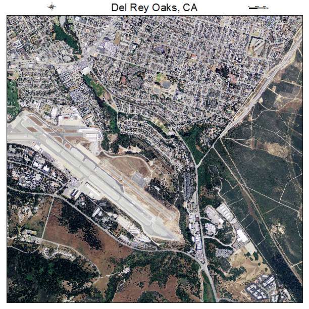 Del Rey Oaks, CA air photo map