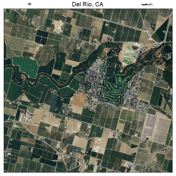 Del Rio, CA air photo map