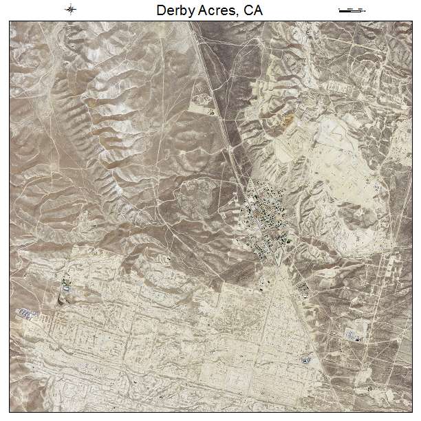 Derby Acres, CA air photo map