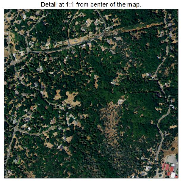 Alta Sierra, California aerial imagery detail