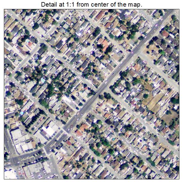 Alum Rock, California aerial imagery detail