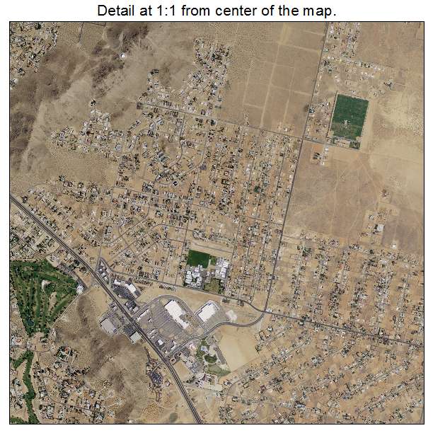 Apple Valley, California aerial imagery detail