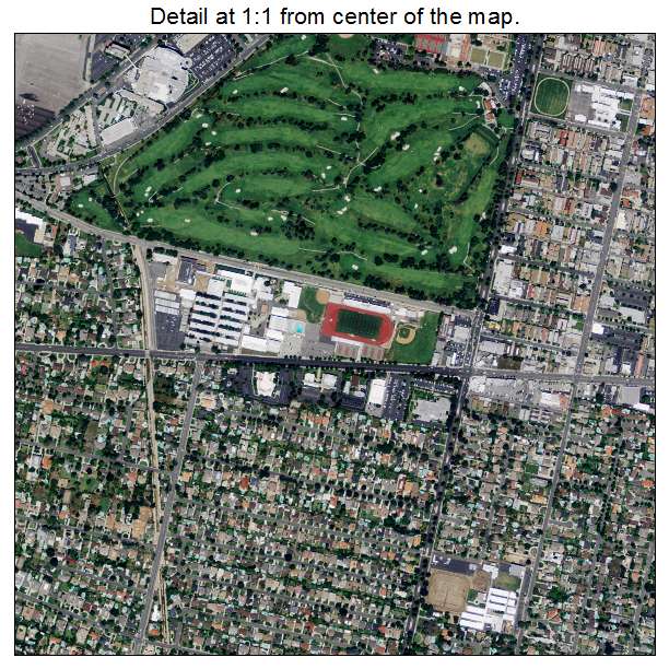 Arcadia, California aerial imagery detail