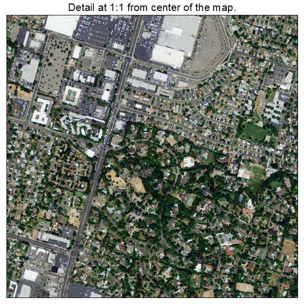Arden Arcade, California aerial imagery detail