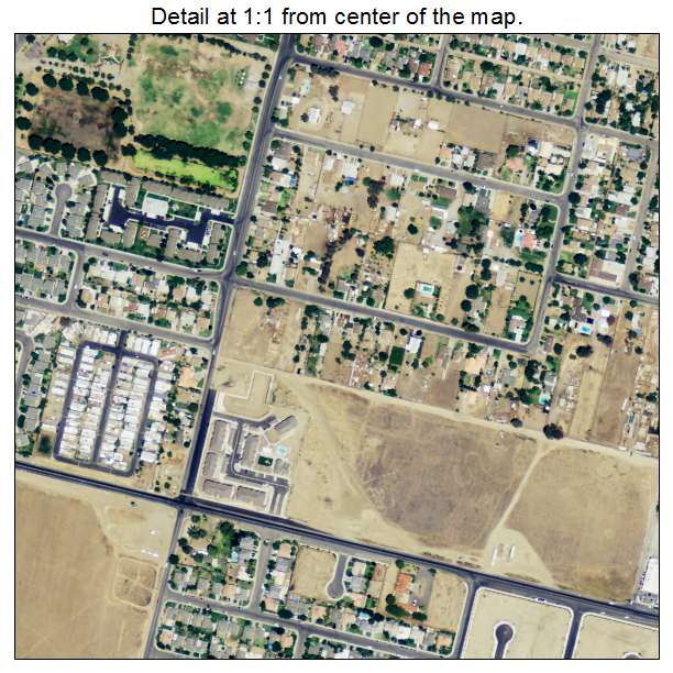 Arvin, California aerial imagery detail