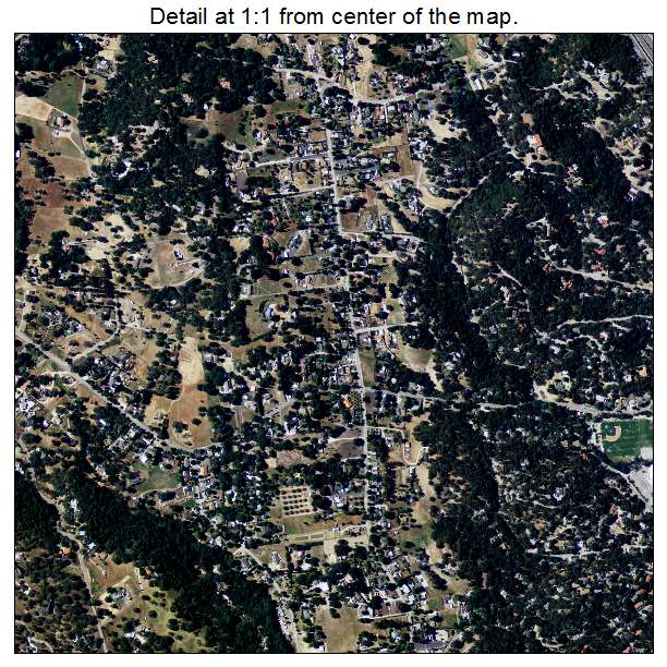 Atascadero, California aerial imagery detail