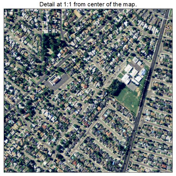 Atwater, California aerial imagery detail
