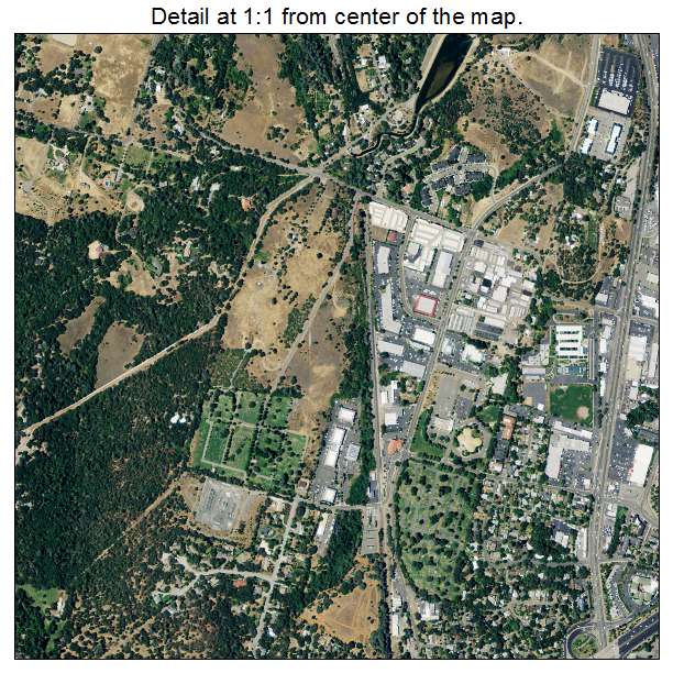 Auburn, California aerial imagery detail