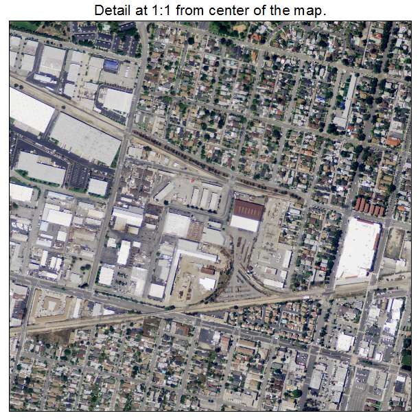 Azusa, California aerial imagery detail