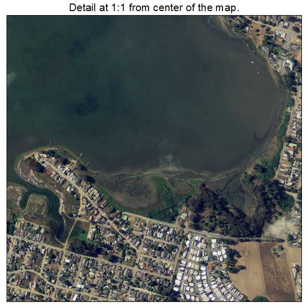 Baywood Los Osos, California aerial imagery detail
