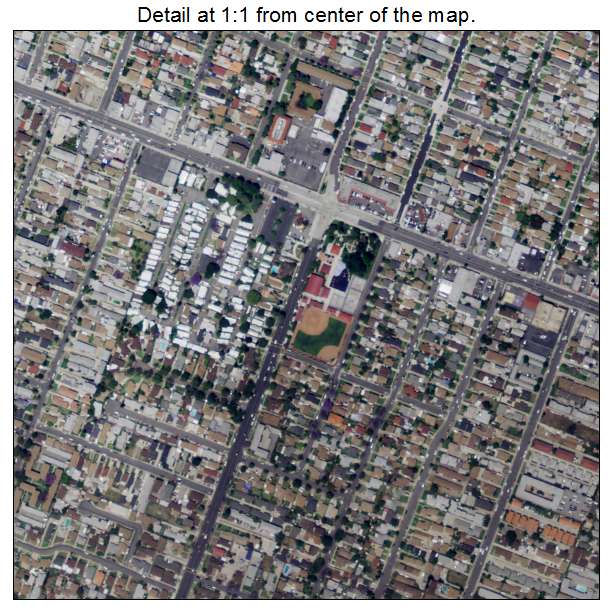 Bell, California aerial imagery detail